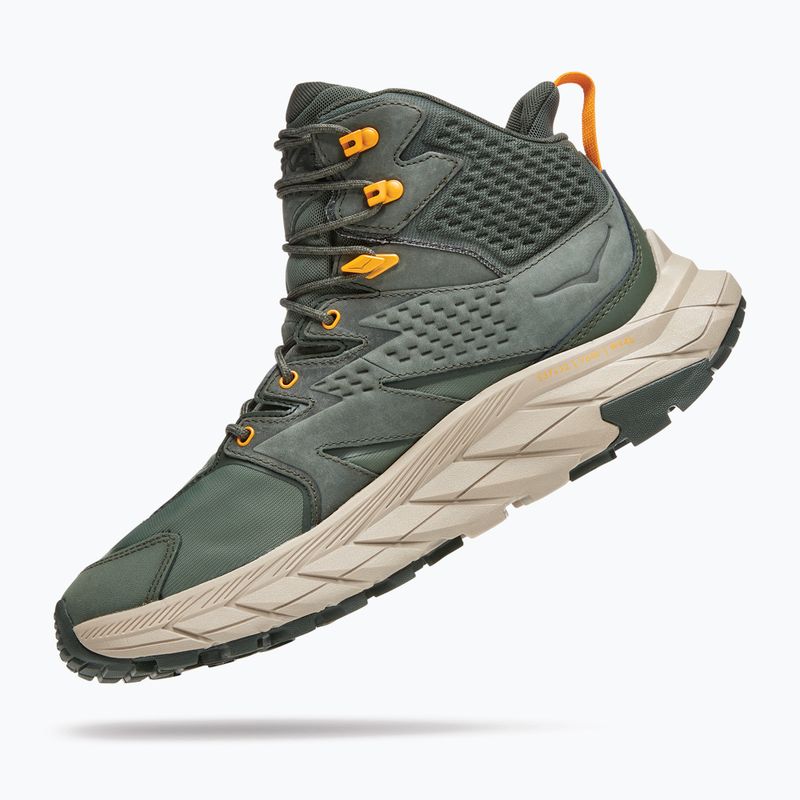 Vyriški turistiniai batai HOKA Anacapa Mid GTX thyme/radiant yellow 14