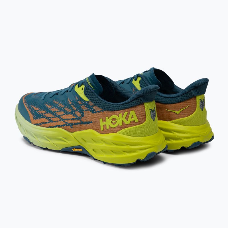 HOKA Speedgoat 5 vyriški bėgimo bateliai blue-green 1123157-BCEP 4