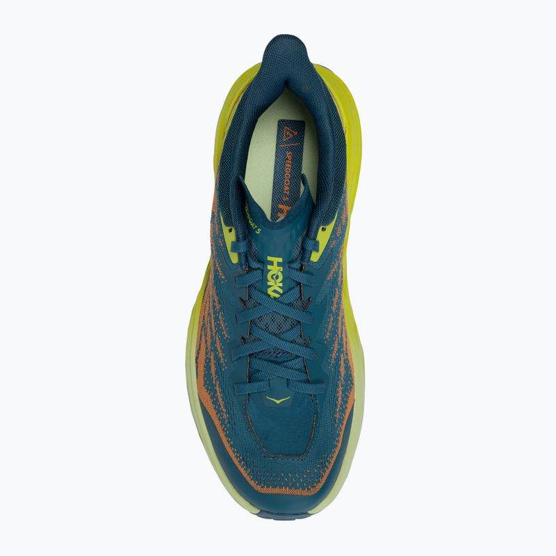 HOKA Speedgoat 5 vyriški bėgimo bateliai blue-green 1123157-BCEP 5