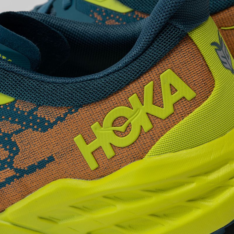 HOKA Speedgoat 5 vyriški bėgimo bateliai blue-green 1123157-BCEP 7