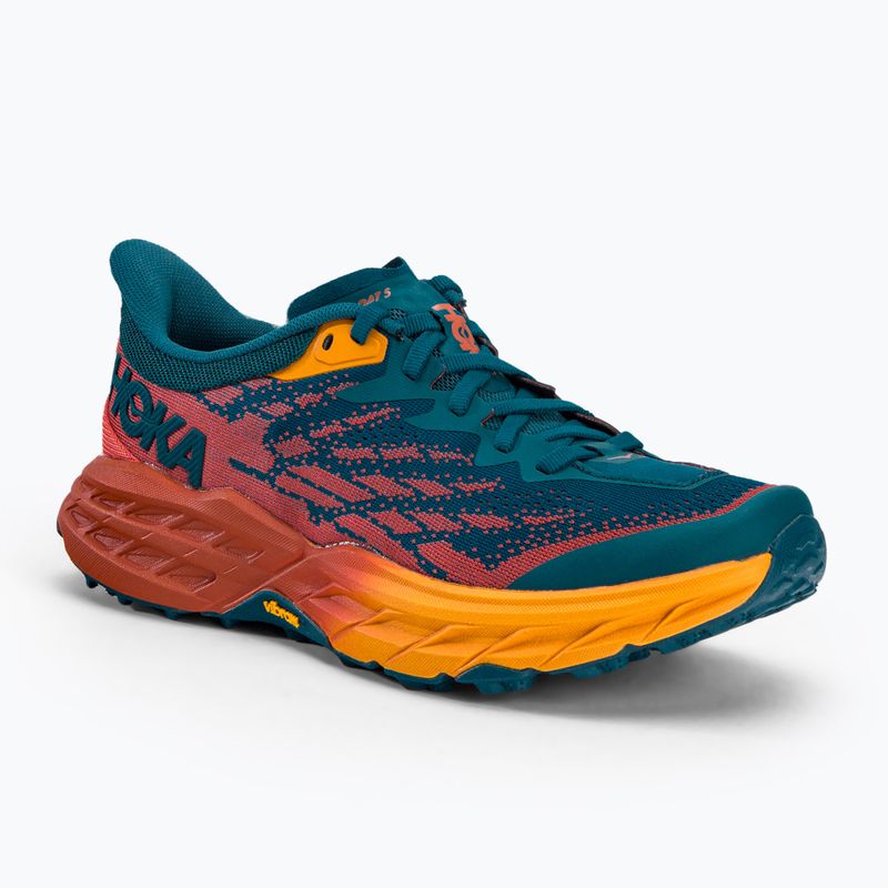 Moteriški bėgimo bateliai HOKA Speedgoat 5 blue-orange 1123158-BCCML