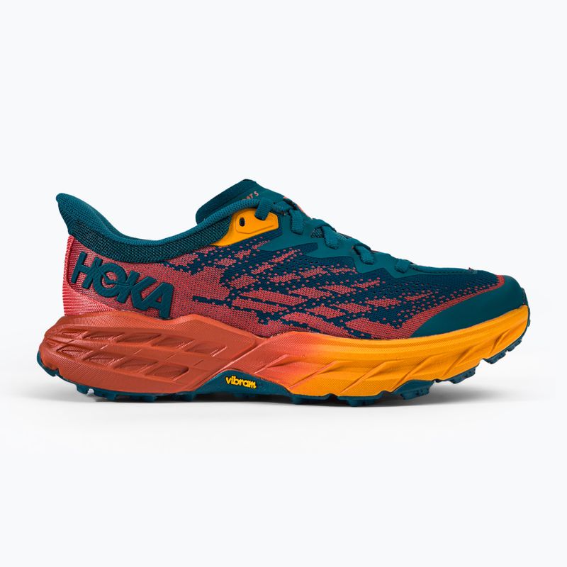 Moteriški bėgimo bateliai HOKA Speedgoat 5 blue-orange 1123158-BCCML 2