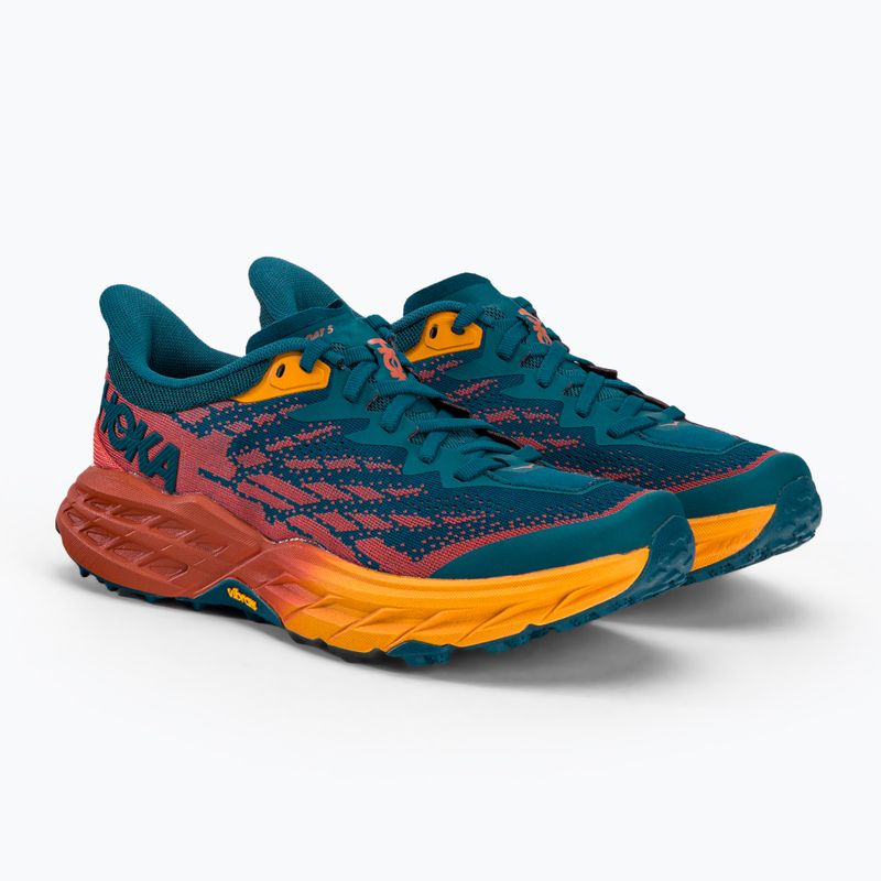 Moteriški bėgimo bateliai HOKA Speedgoat 5 blue-orange 1123158-BCCML 4