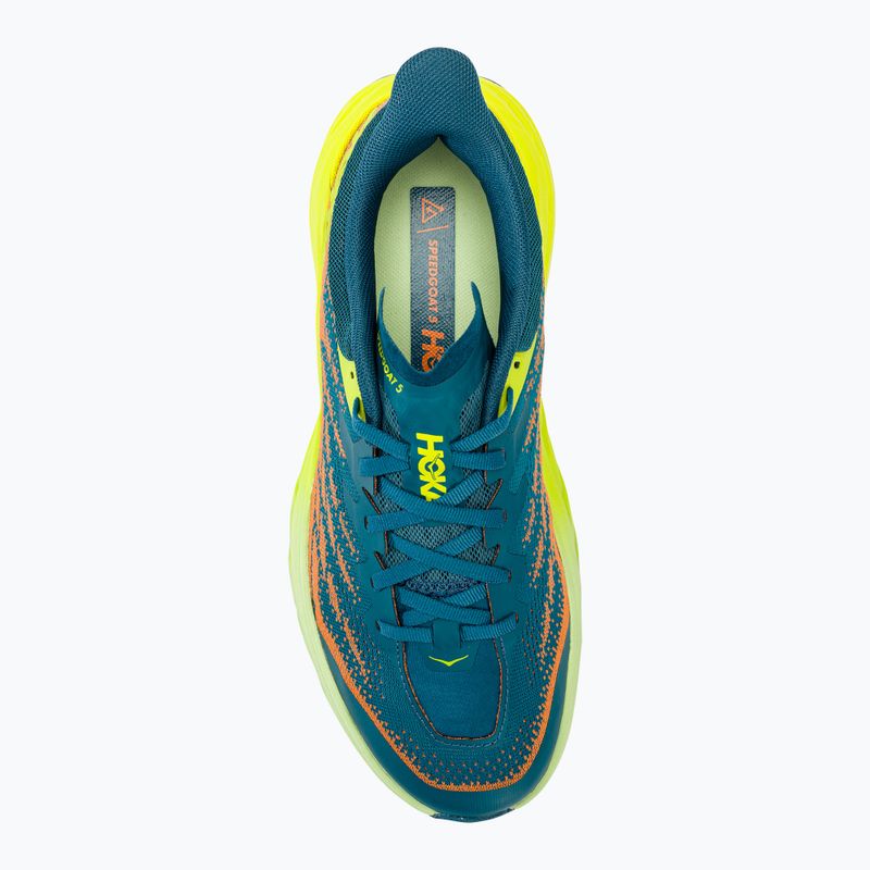 Vyriški bėgimo bateliai HOKA Speedgoat 5 Wide blue coral/evening primorose 5