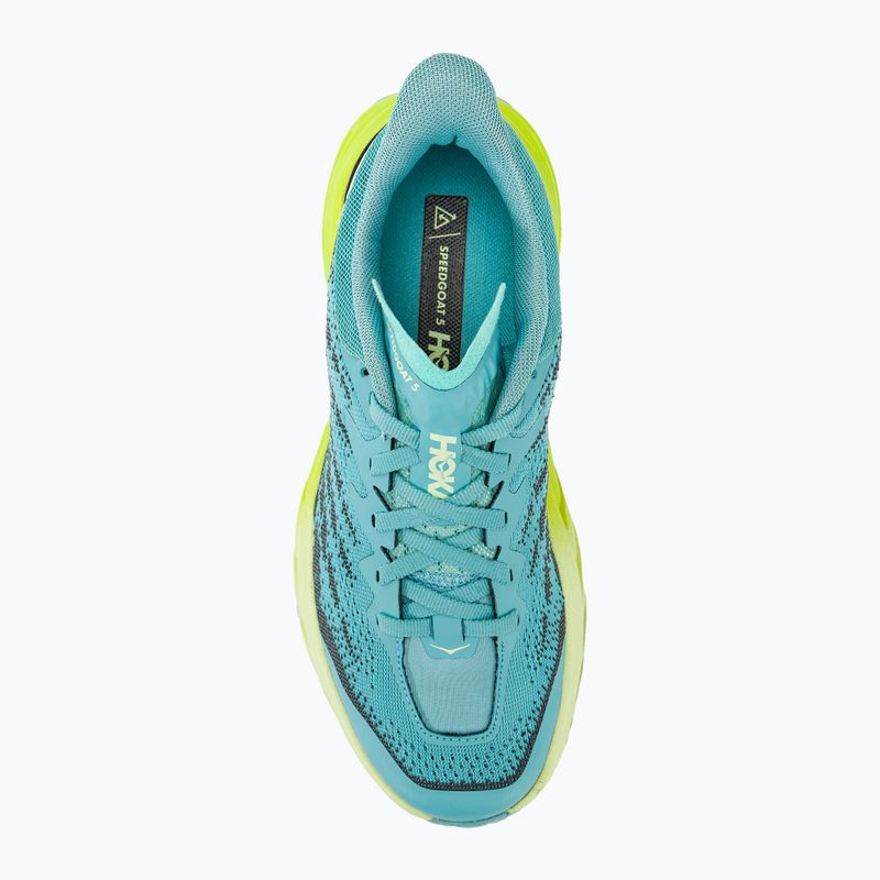 Moteriški bėgimo bateliai HOKA Speedgoat 5 coastal shade/green glow 6