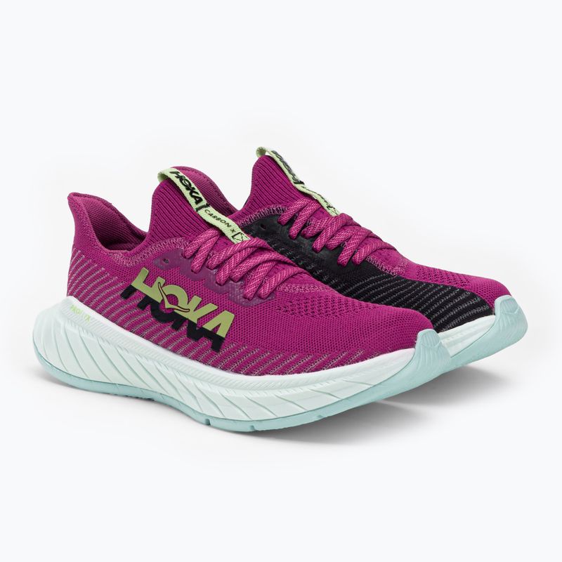 Moteriški bėgimo bateliai HOKA Carbon X 3 pink 1123193-FFBL 5