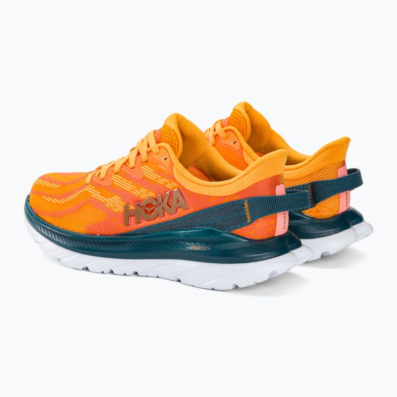 Moteriški bėgimo bateliai HOKA Mach Supersonic radiant yellow/camellia 3