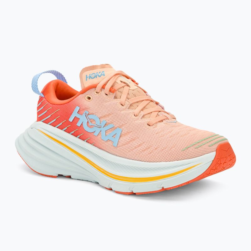 Moteriški bėgimo batai HOKA Bondi X caellia/peach parfait