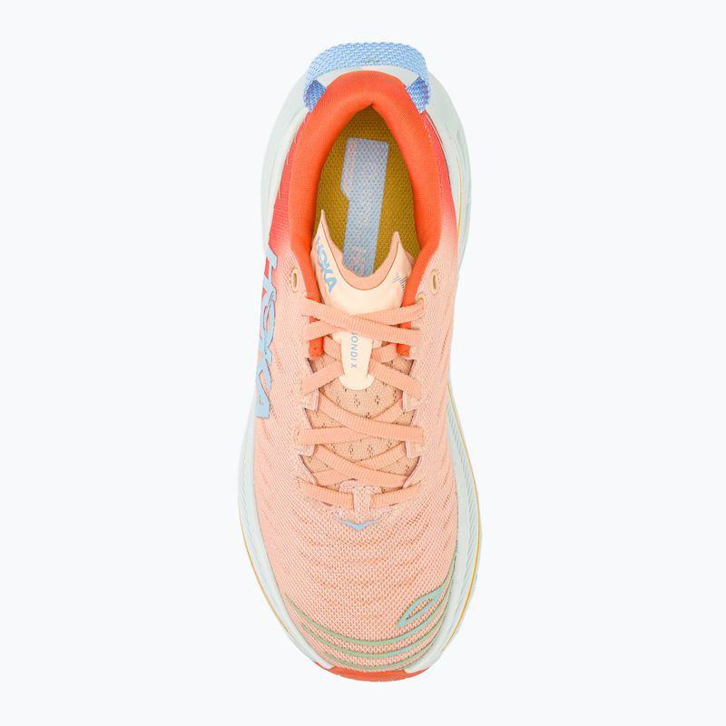 Moteriški bėgimo batai HOKA Bondi X caellia/peach parfait 7