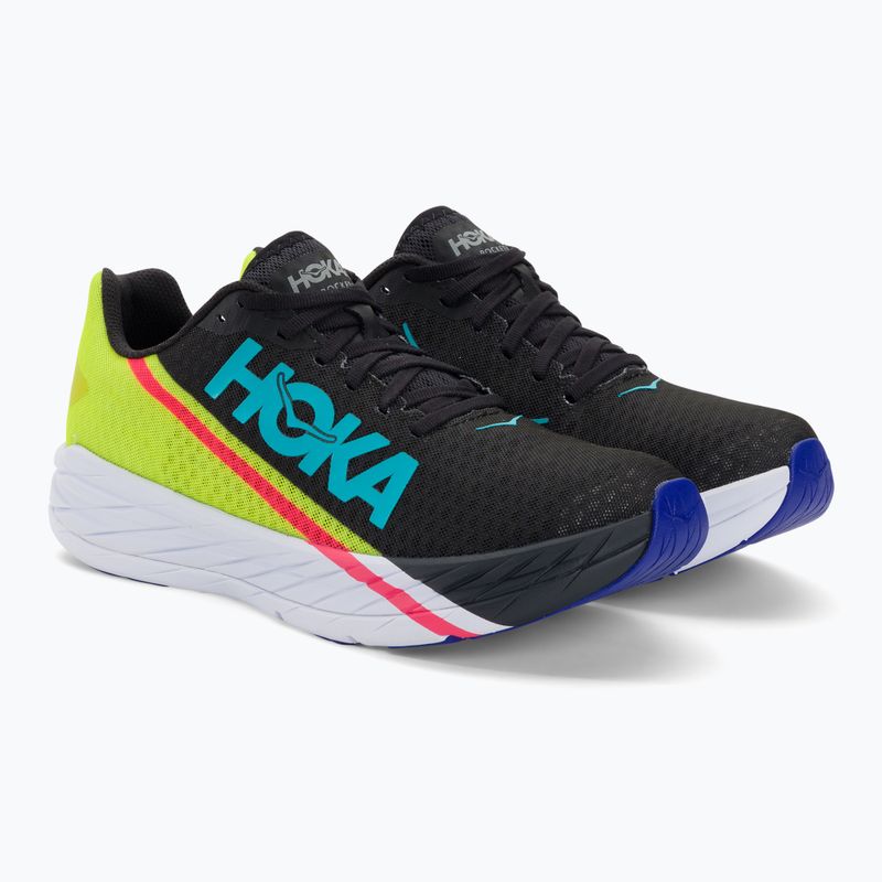 Bėgimo bateliai HOKA Rocket X black/evening primrose 4