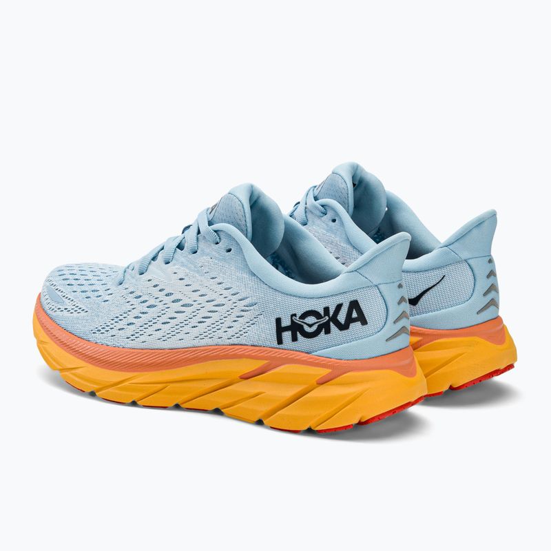 Moteriški bėgimo bateliai HOKA Clifton 8 light blue 1119394-SSIF 3