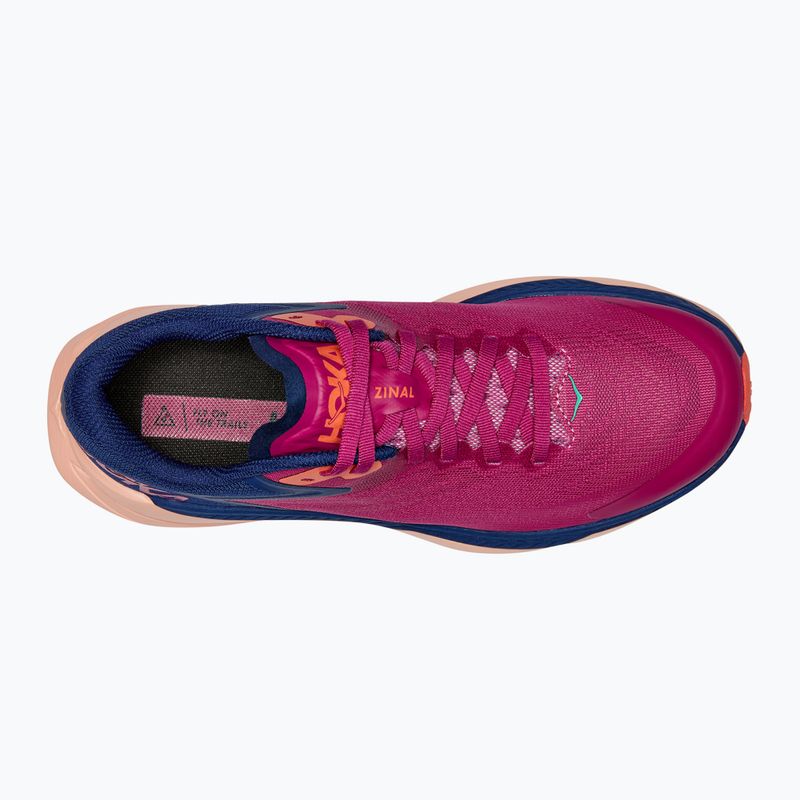 Moteriški bėgimo bateliai HOKA Zinal festival fuchsia/bellwether blue 9
