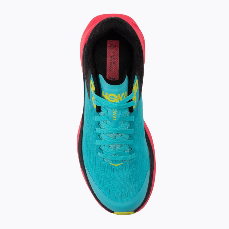 Moteriški bėgimo bateliai HOKA Zinal scuba blue/diva pink 6