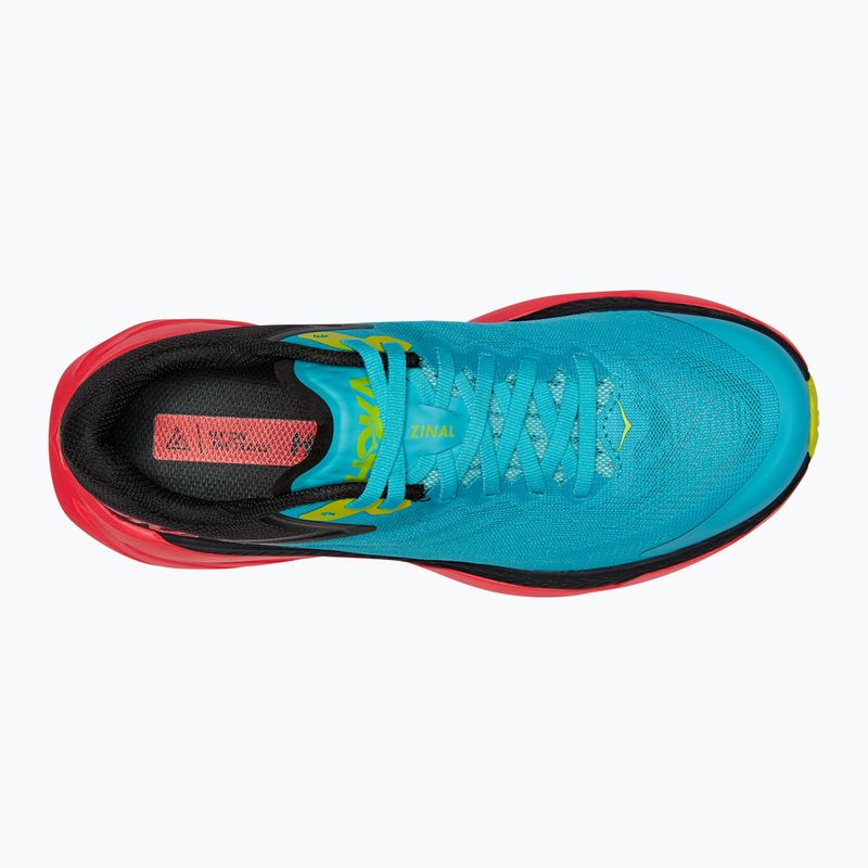 Moteriški bėgimo bateliai HOKA Zinal scuba blue/diva pink 9