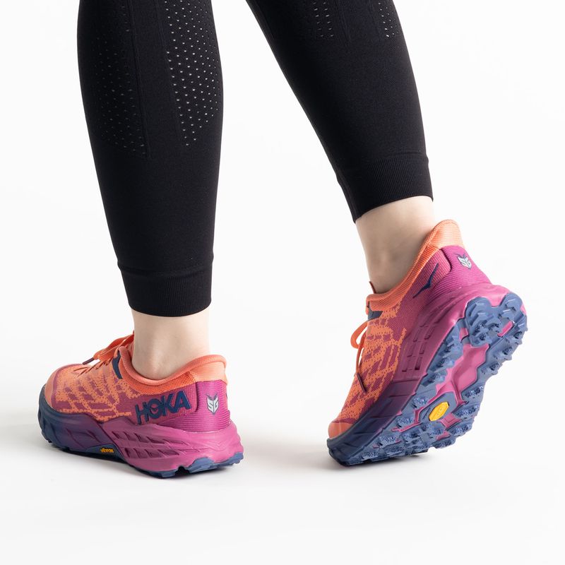 Moteriški bėgimo bateliai HOKA Speedgoat 5 orange 1123158-FFCM 4