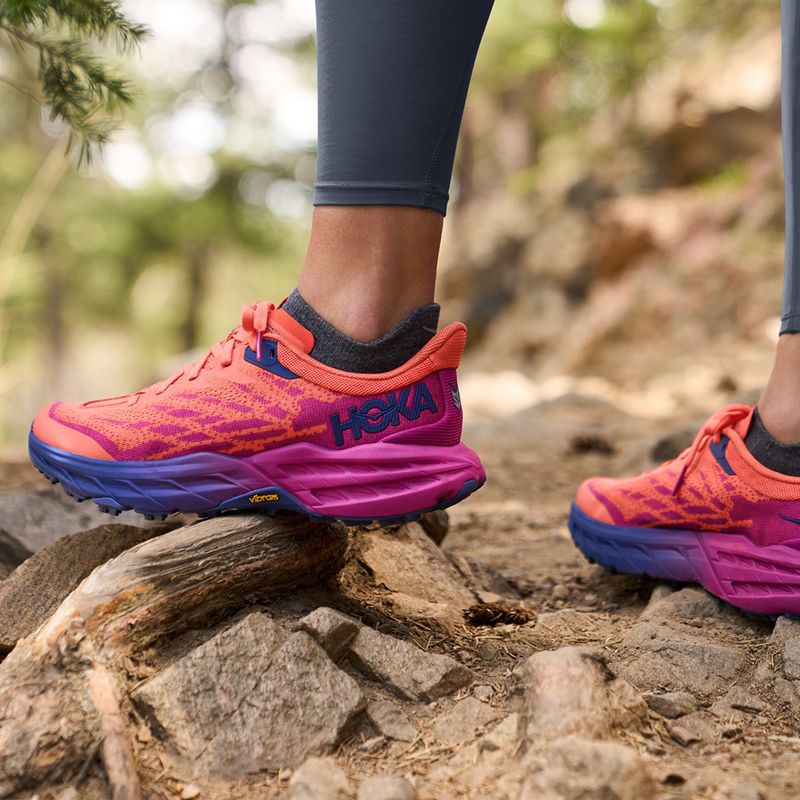 Moteriški bėgimo bateliai HOKA Speedgoat 5 orange 1123158-FFCM 12