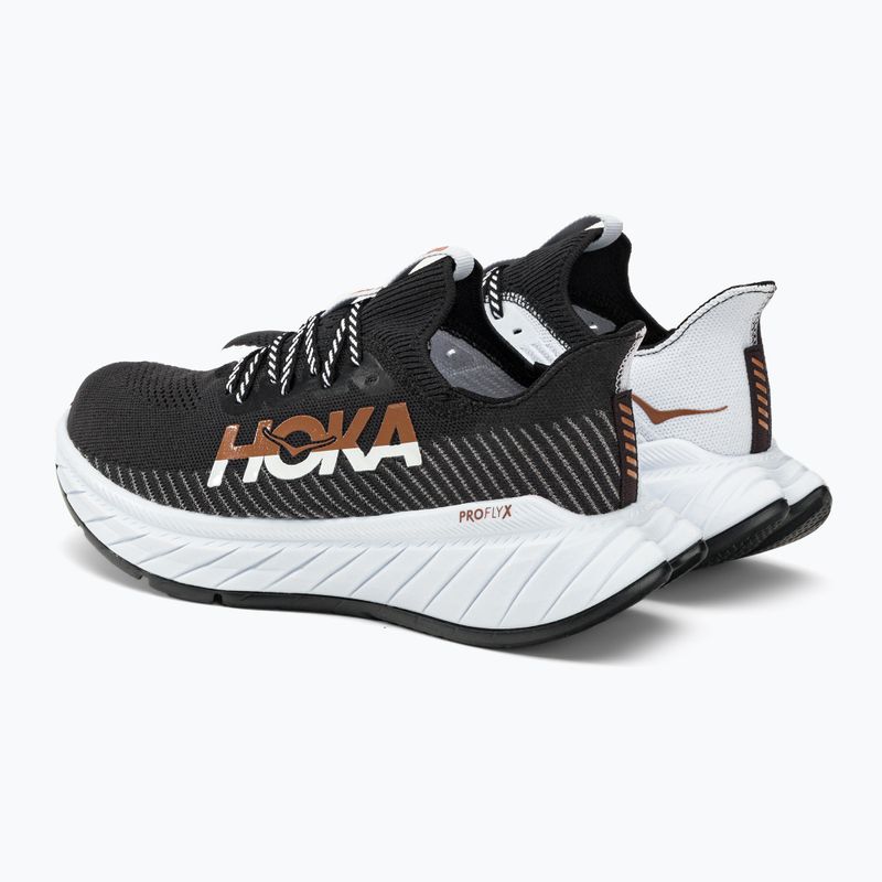 HOKA vyriški bėgimo bateliai Carbon X 3 black and white 1123192-BWHT 4