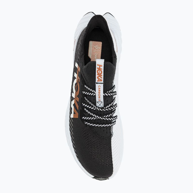 HOKA vyriški bėgimo bateliai Carbon X 3 black and white 1123192-BWHT 5