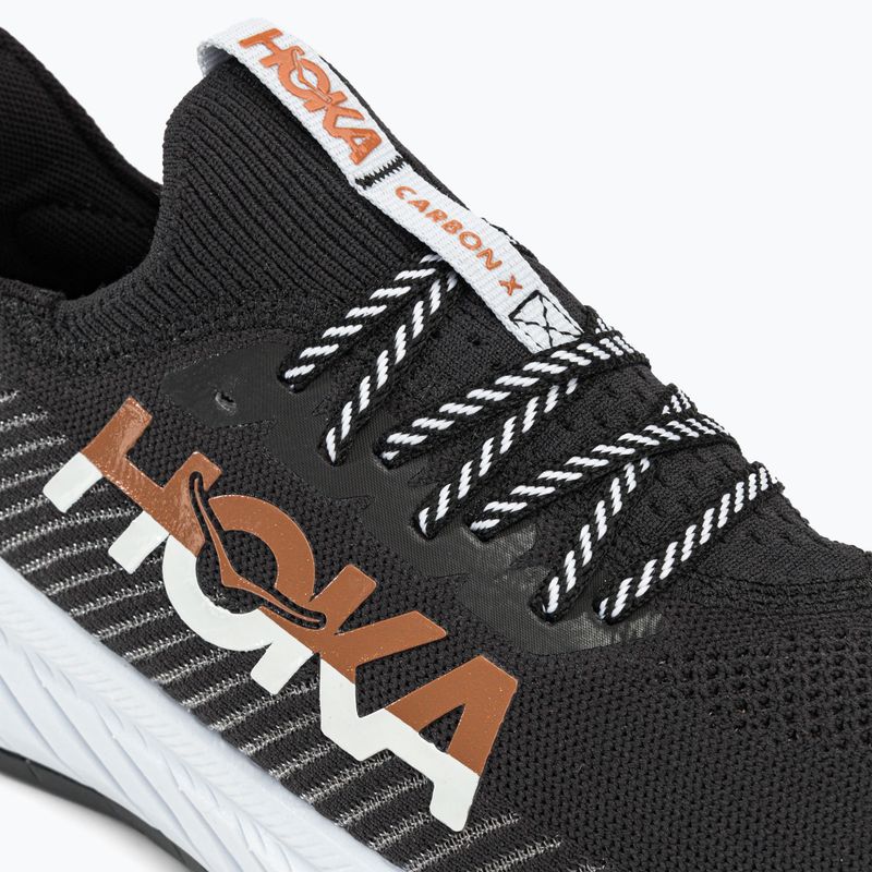 HOKA vyriški bėgimo bateliai Carbon X 3 black and white 1123192-BWHT 8