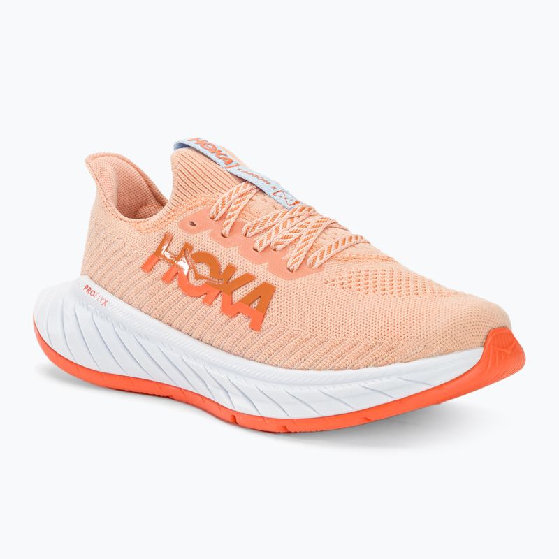 Moteriški bėgimo batai HOKA Carbon X 3 peach parfait/summer song