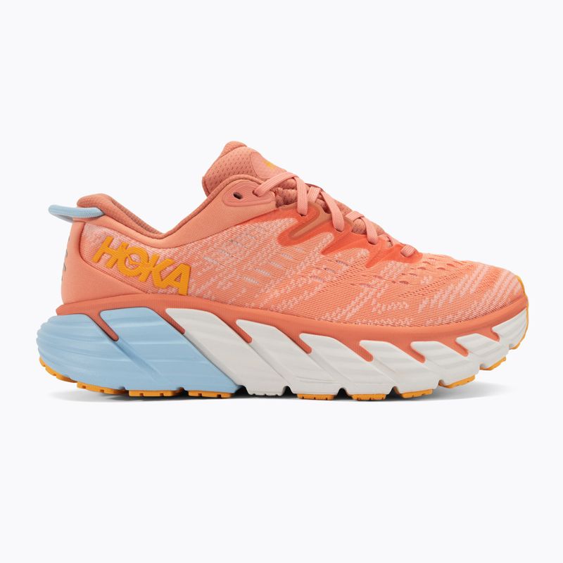Moteriški bėgimo bateliai HOKA Gaviota 4 shell coral/peach parfait 2