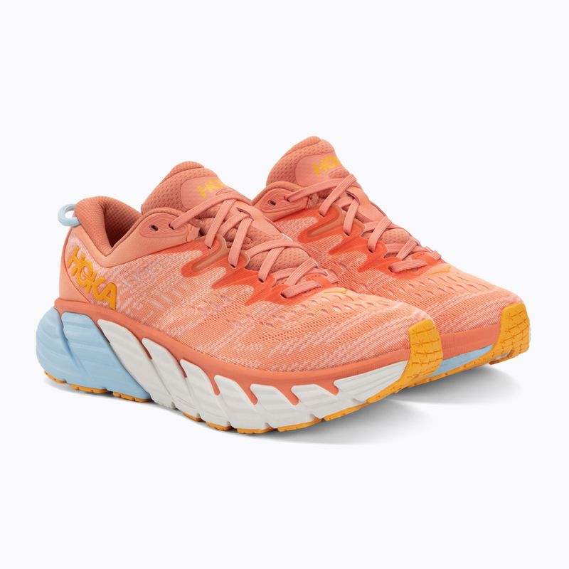 Moteriški bėgimo bateliai HOKA Gaviota 4 shell coral/peach parfait 4