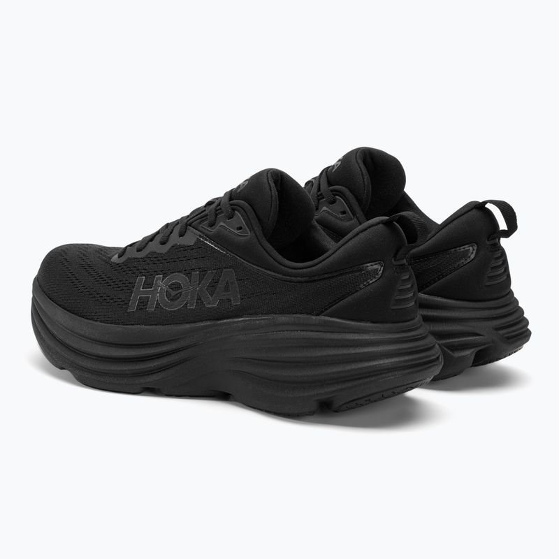 Vyriški bėgimo bateliai HOKA Bondi 8 black/black 4