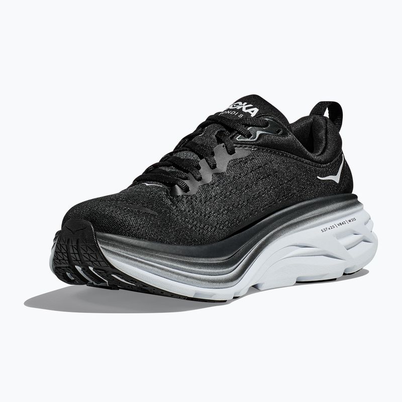 Vyriški bėgimo bateliai HOKA Bondi 8 black/white 16