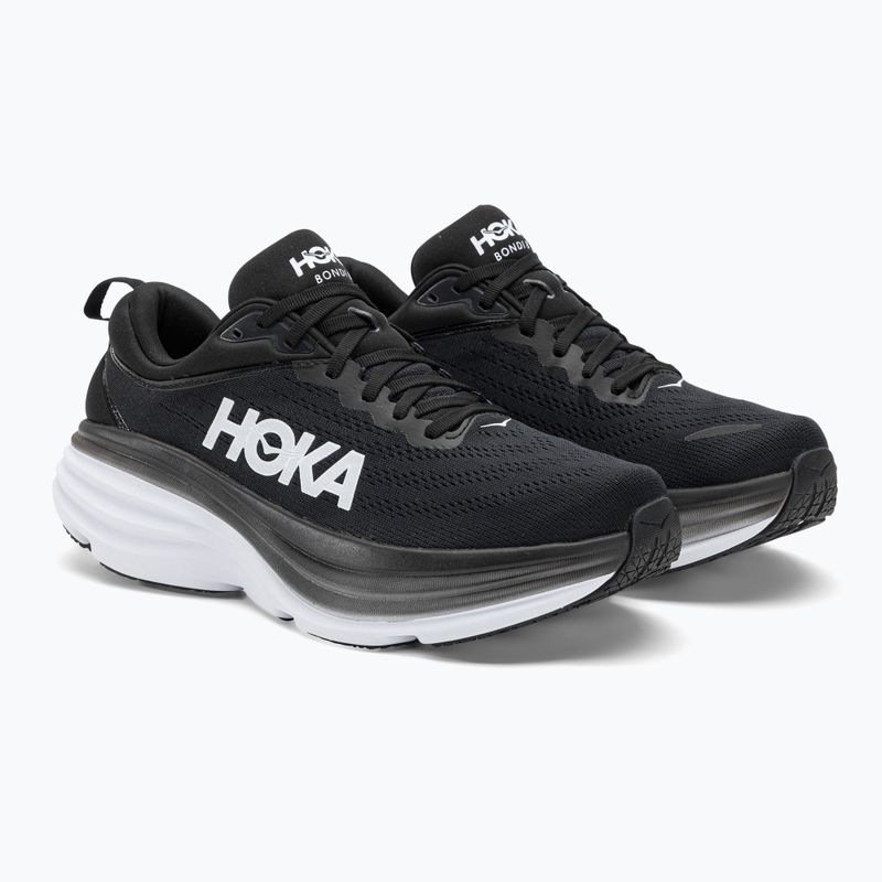 Vyriški bėgimo bateliai HOKA Bondi 8 black/white 4