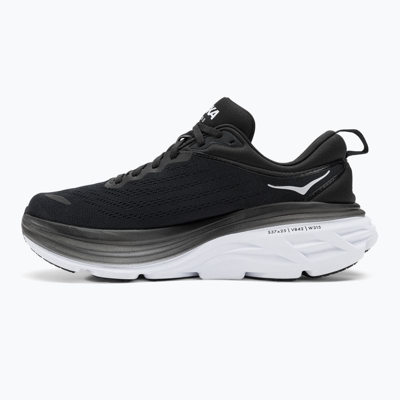 Vyriški bėgimo bateliai HOKA Bondi 8 black/white 10