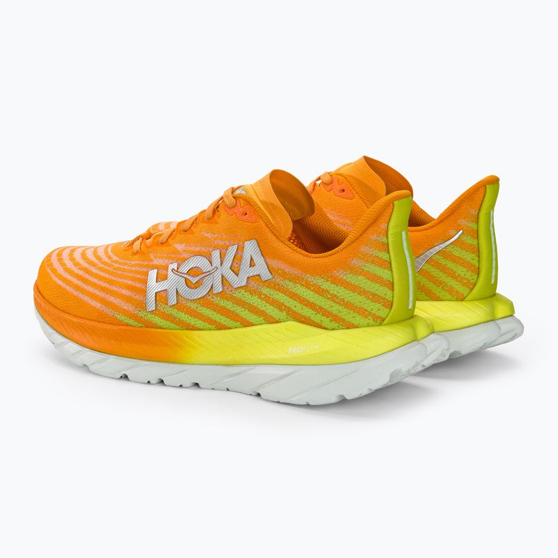 Vyriški bėgimo bateliai HOKA Mach 5 radiant yellow orange 4