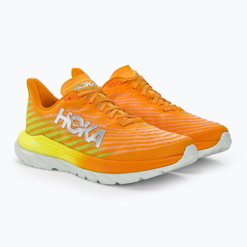 Vyriški bėgimo bateliai HOKA Mach 5 radiant yellow orange 5