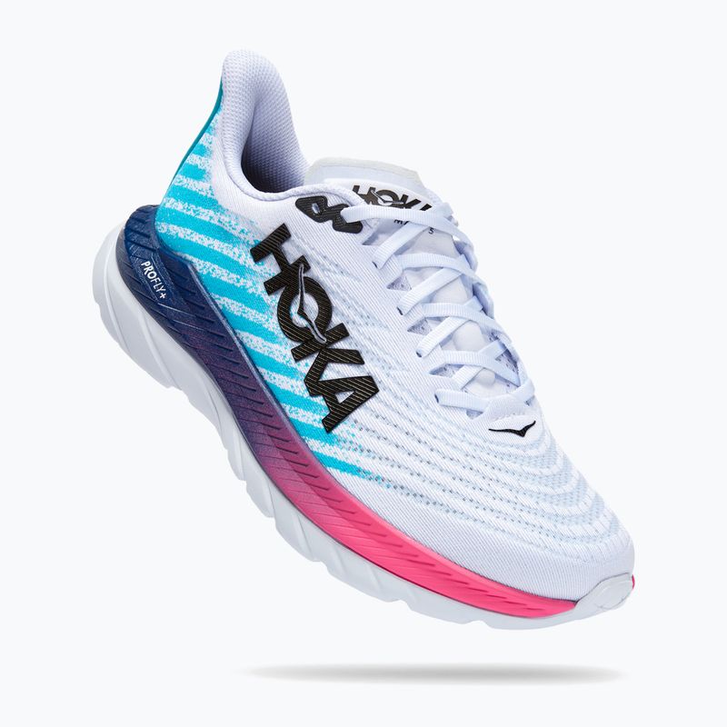 Vyriški bėgimo bateliai HOKA Mach 5 white/scuba blue 7