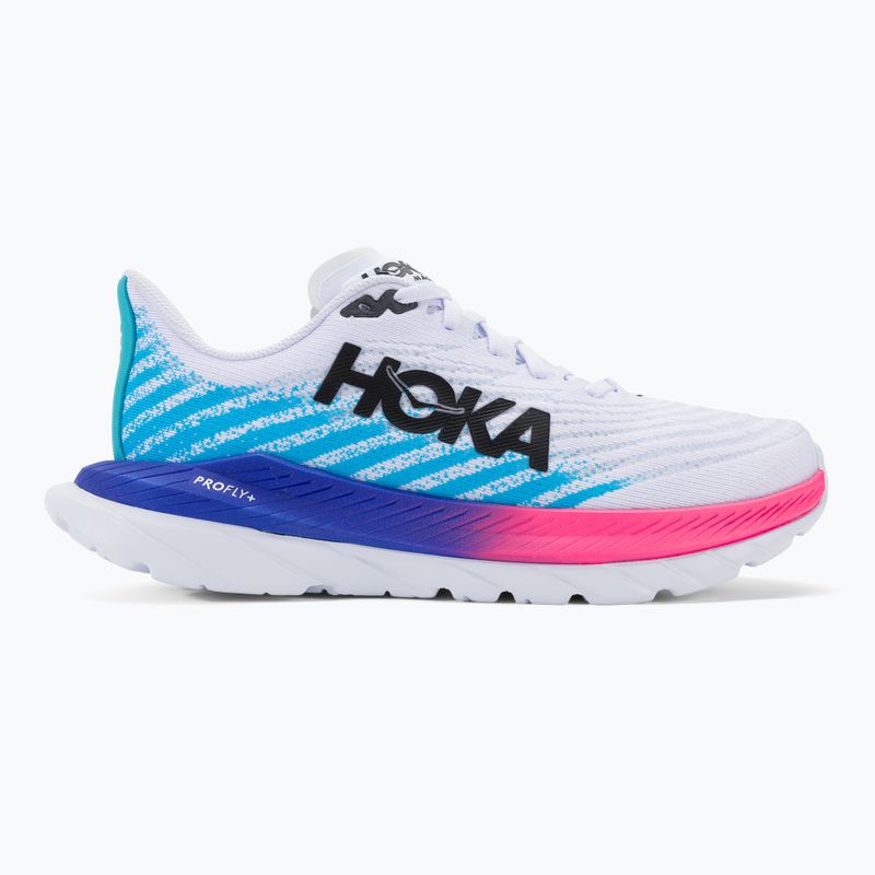 Vyriški bėgimo bateliai HOKA Mach 5 white/scuba blue 2