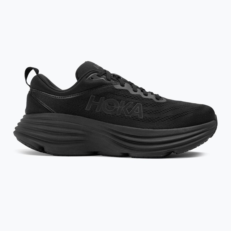 Vyriški bėgimo bateliai HOKA Bondi 8 Wide black/black 2