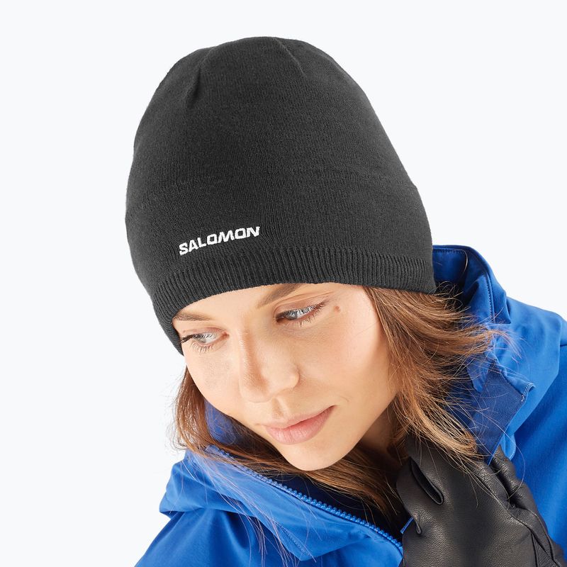 Žieminė kepurė Salomon Beanie deep black 3