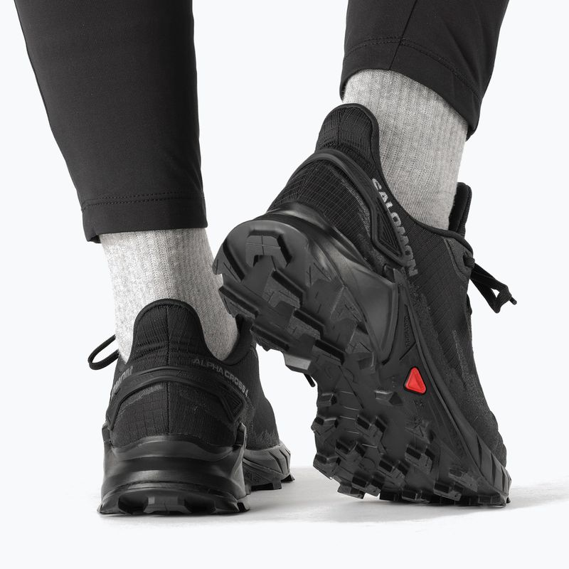 Moteriški bėgimo bateliai Salomon Alphacross 4 black/black 17
