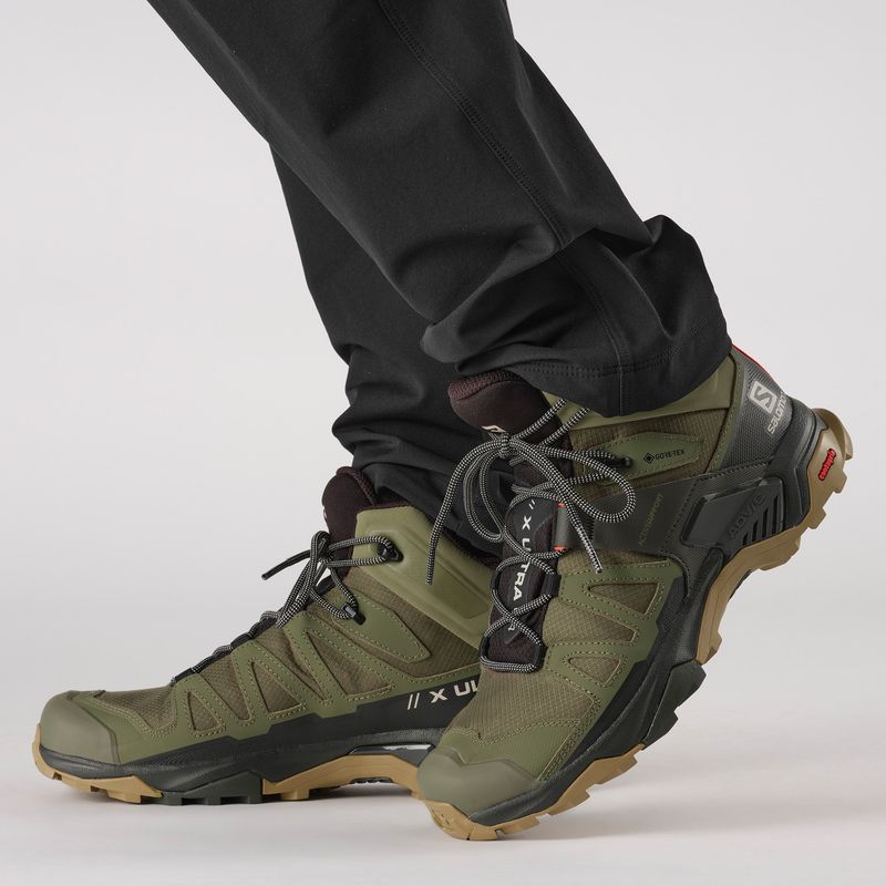 Vyriški žygio batai Salomon X Ultra 4 MID GTX deep lichen green/peat/kelp 14