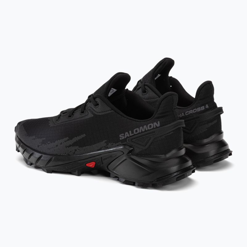 Vyriški bėgimo bateliai Salomon Alphacross 4 black/black 3