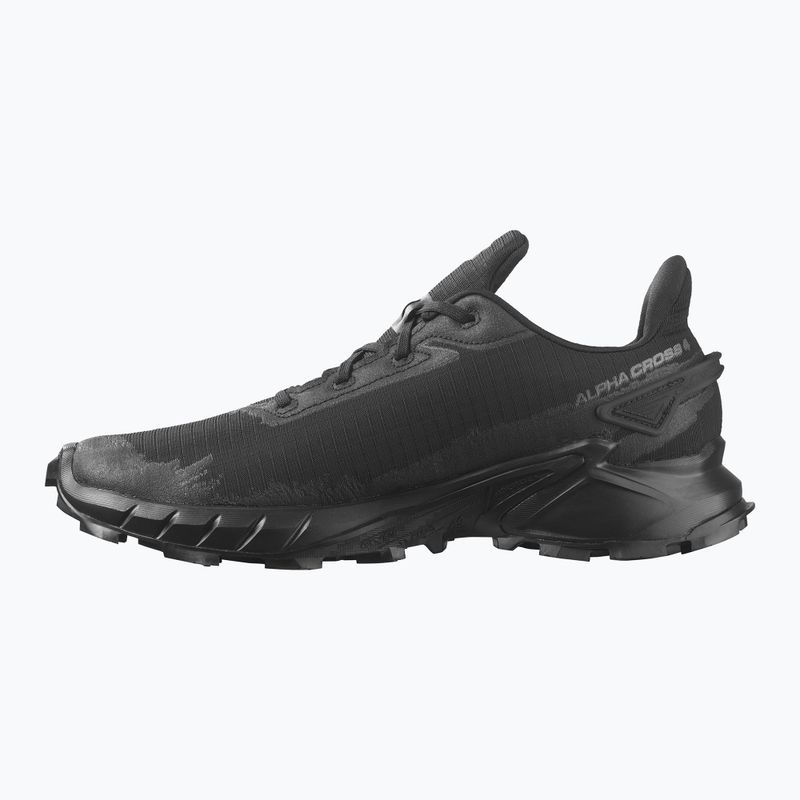 Vyriški bėgimo bateliai Salomon Alphacross 4 black/black 11