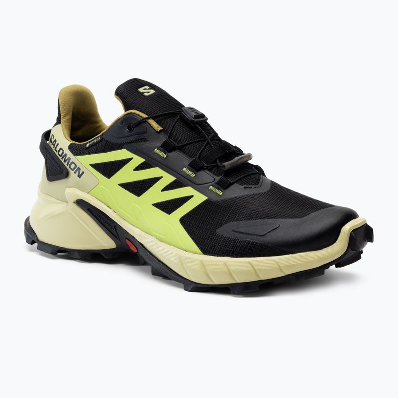 Salomon Supercross 4 GTX vyriški bėgimo bateliai black/green L41731700
