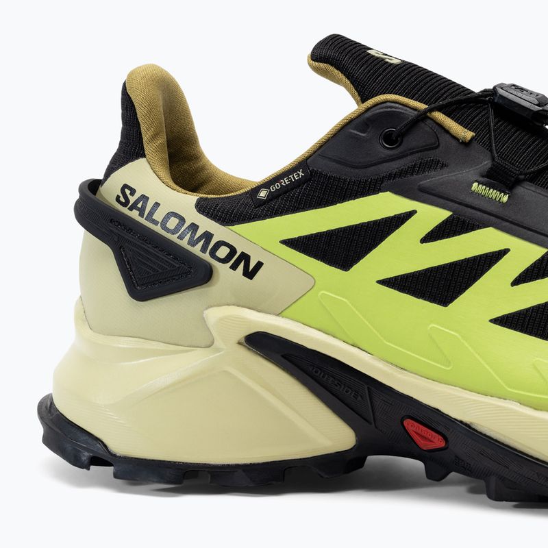 Salomon Supercross 4 GTX vyriški bėgimo bateliai black/green L41731700 10