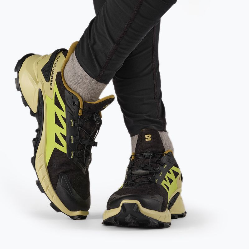 Salomon Supercross 4 GTX vyriški bėgimo bateliai black/green L41731700 3