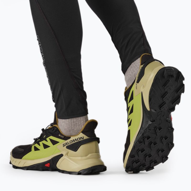 Salomon Supercross 4 GTX vyriški bėgimo bateliai black/green L41731700 4