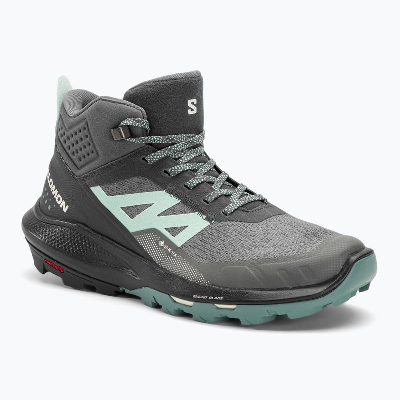 Salomon Outpulse Mid GTX moteriški trekingo batai ebony/qush/ebony