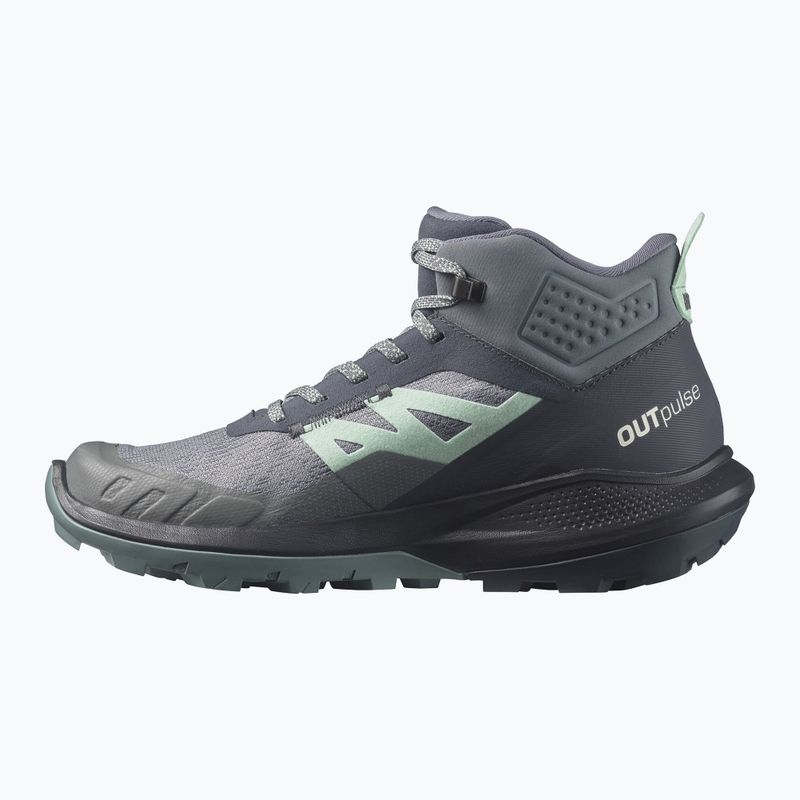 Salomon Outpulse Mid GTX moteriški trekingo batai ebony/qush/ebony 13