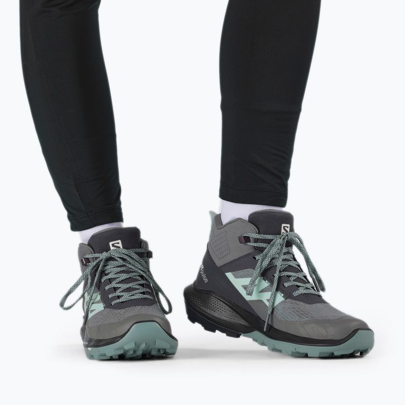 Salomon Outpulse Mid GTX moteriški trekingo batai ebony/qush/ebony 16