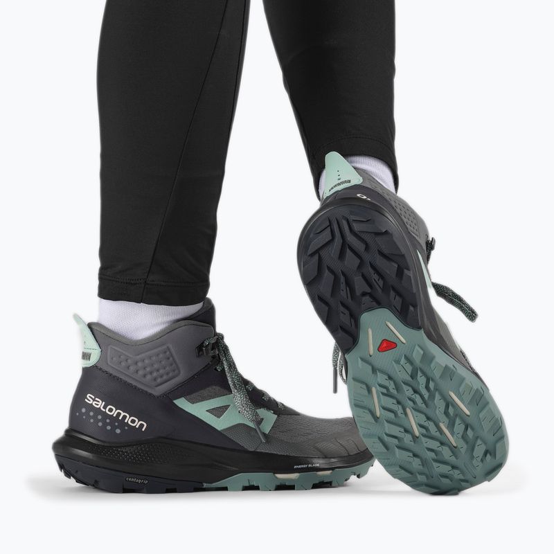 Salomon Outpulse Mid GTX moteriški trekingo batai ebony/qush/ebony 17