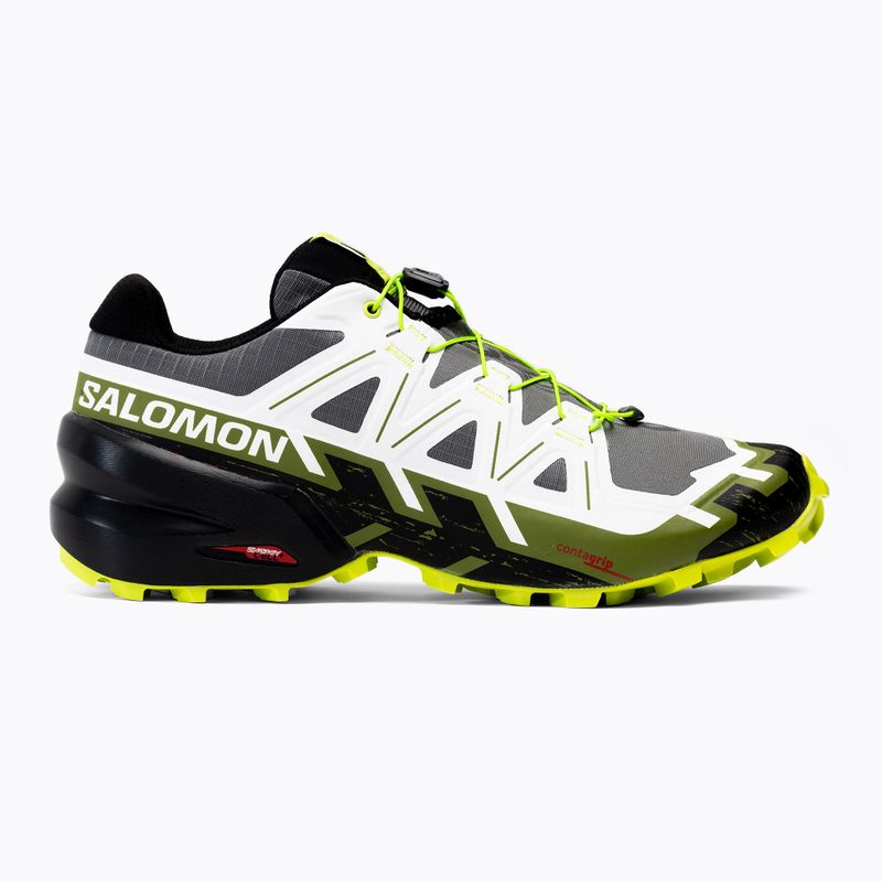 Salomon Speedrcross 6 juodai balti vyriški bėgimo bateliai L41738300 2