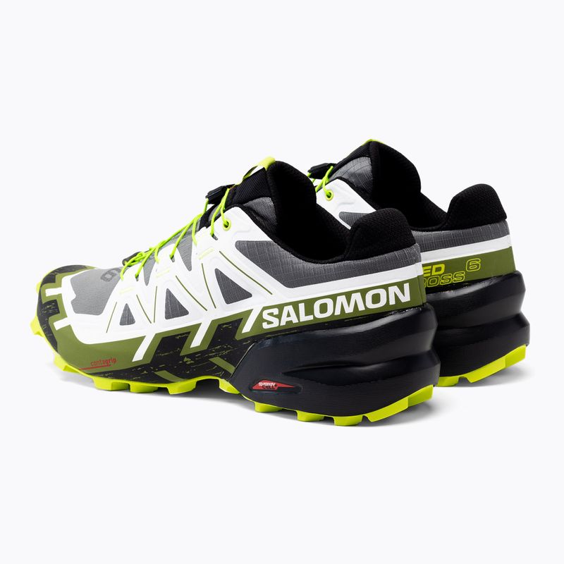 Salomon Speedrcross 6 juodai balti vyriški bėgimo bateliai L41738300 3